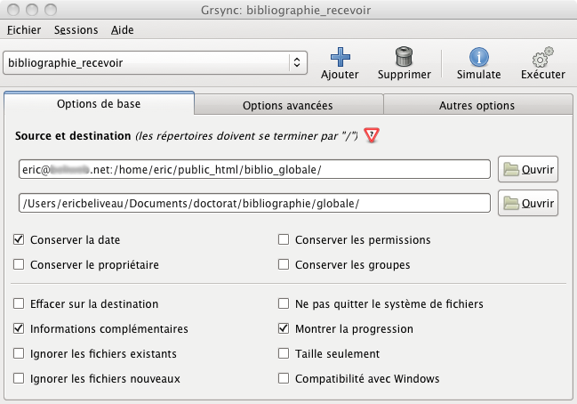 OPByte Software: Grsync Screenshot